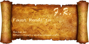 Faust Renáta névjegykártya